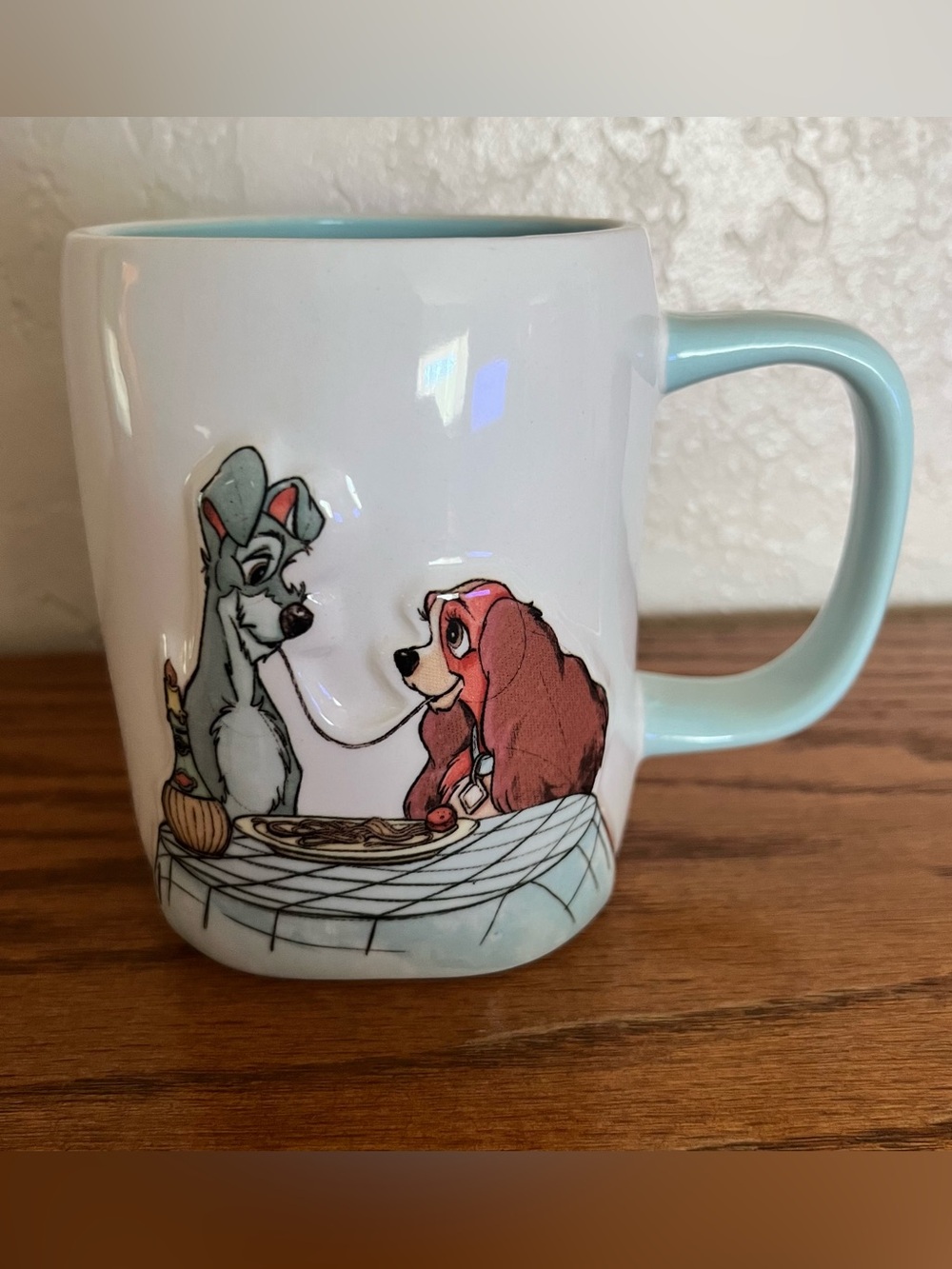 Rare Disney Rae Dunn Lady and the Tramp Puppy Love Mug